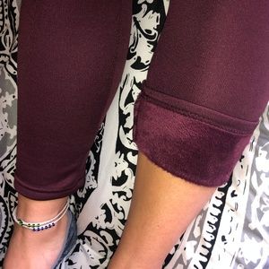 SERRA Violet Fuzzy Leggings